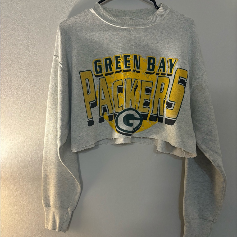Green Bay Packer Cropped Hoodie